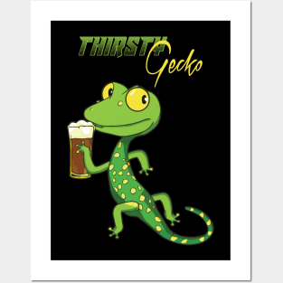 Thirsty Gecko 2 Posters and Art